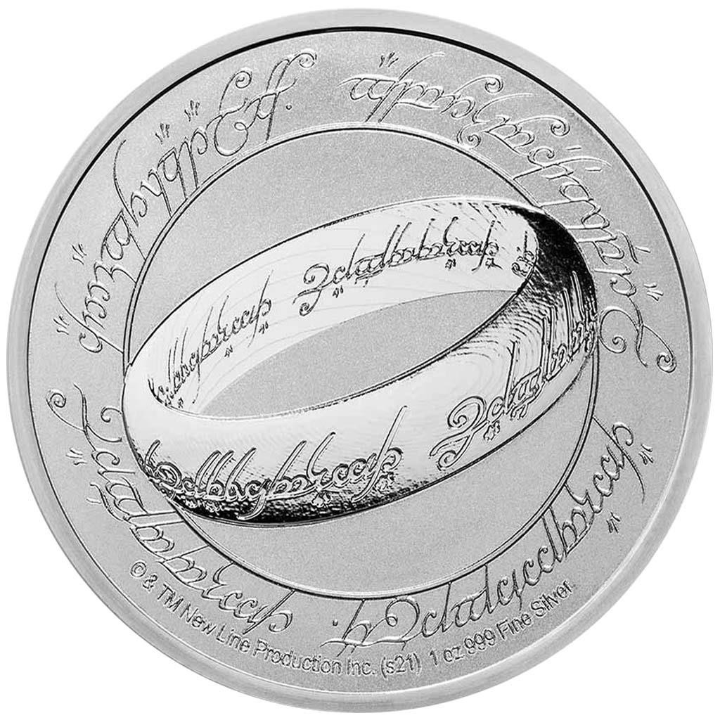 Niue 2021 DER EINE RING Herr der Ringe Silber 1 oz