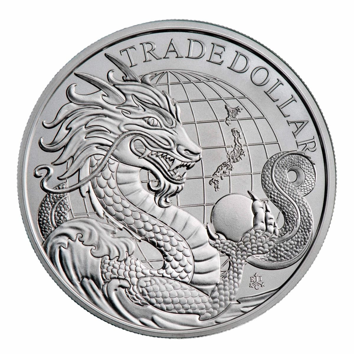 St. Helena 2022 Modern Japan Trade Dollar Silber 1 oz 