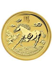 Australien 2014  Jahr des Pferdes  Lunar II  Gold 1/10 oz