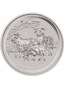 Australien 2015 Jahr der Ziege  Silber 1 oz