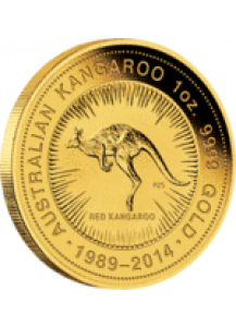 Australien 2014 Känguru  - Sonderedition 25 Jahre   Gold 1 oz