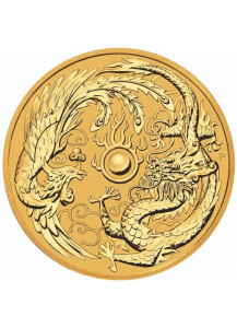 Australien 2018  Drache und Phönix  Gold 1 oz  - Dragon and Phönix