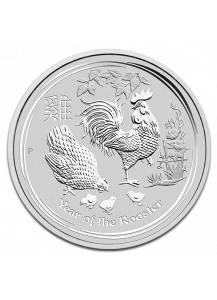 Australien 2017 Jahr des Hahnes Lunar II Silber 1 oz 