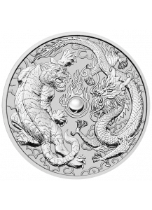 Australien 2018  DRACHE UND TIGER  1 $ Silber 