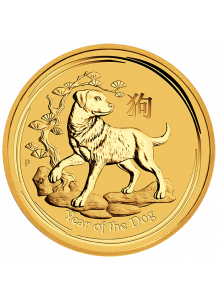 Australien 2018   Jahr des Hundes   Lunar II   Gold 1/10 oz  