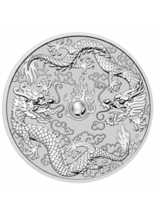 Australien 2019  Double Dragon   1 $ Silber 1 oz  Dragon Serie