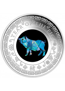 Australien 2019  OPAL SERIE Jahr des Schweines Silber PP