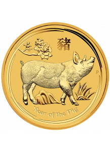 Australien 2019   Jahr des Schweines - Pig   Lunar II   Gold 1/10 oz  