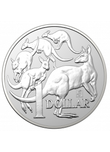 Australien 2019 MOB OF ROOS - Singapur Coin Show Special Silber 1 oz
