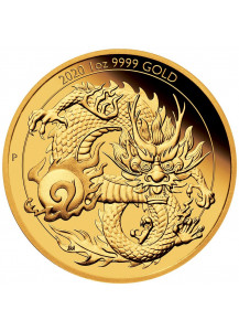 Australien 2020 Goldener Drache - Serie Chinesische Fabelwesen  Gold 1 oz