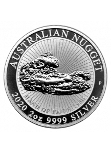 Australien 2020  Hand of Faith  - Nugget Silber 2 oz 