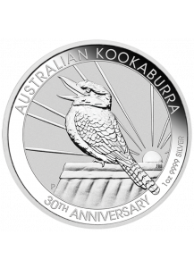 Australien 2020  Kookaburra Silber 1 oz  30 Jahre Kookaburra 1990 - 2020