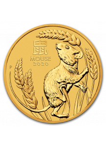 Australien 2020 Jahr der Maus Lunar Serie III Gold 1/20 oz