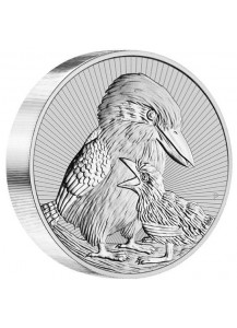 Australien 2020  KOOKABURRA mit Baby  Australia Next Generation Serie Silber 10 oz PIEDFORT