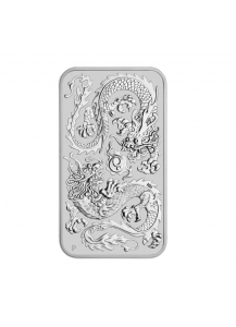 Australien 2020  Rectangle Dragon - Drache Silbermünze - Münzbarren 1 oz