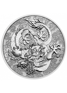 Australien 2021  Myths & Legends: Dragon   1 $ Silber 1 oz  Drachen Serie  