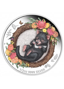 Australien 2021 TASMANIAN DEVIL - Serie Dreaming Down Under  Silber 1/2 oz  