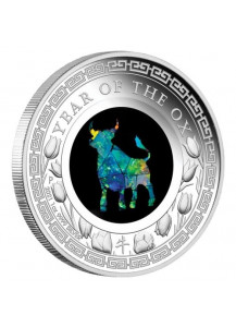 Australien 2021  OPAL SERIE Jahr des Ochsen - OX  Silber PP Lunar