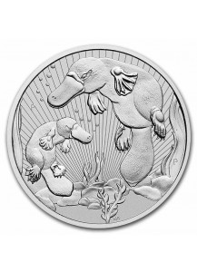 Australien 2021  PLATYPUS mit Baby  Australia Next Generation Serie Silber 10 oz PIEDFORT