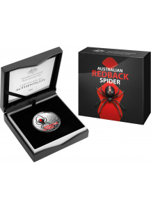 Australien 2021  Redback Spider Silber 1 oz PP Farbe