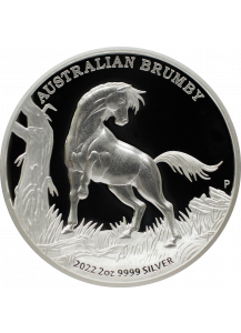 Australien 2022 AUSTRALIAN BRUMBY  Silber 2 oz high relief
