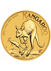 Australien 2022 Känguru - Nugget  Gold 1/4 oz