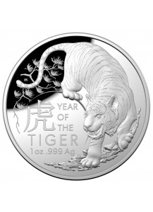 Australien 2022  RAM  Jahr des Tigers Lunar - Serie Silber 1 oz PP
