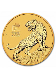 Australien 2022 Jahr des Tigers Lunar Serie III Gold 1/20 oz