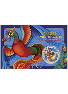 Australien 2022  Myths & Legends: Phönix VIVID COLOR BLISTER  1 $ Silber 1 oz 