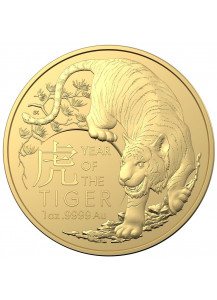 Australien 2022  RAM  Jahr des Tigers - Lunar - Serie Gold 1 oz