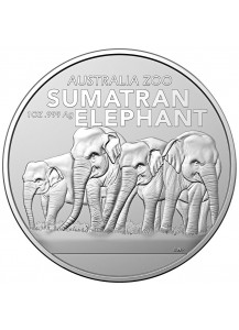 Australien 2022 SUMATRAN ELEPHANT Australia Zoo  Silber 1 oz