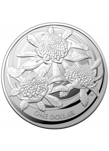 Australien 2022  WARATAH Serie Wildblumen  Silber 1 oz