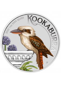 Australien 2022  Kookaburra WMF Berlin - World Money Fair Silber 1 oz FARBE