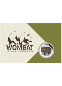 Australien  2022  WOMBAT Blister Farbe Silber 1 oz 