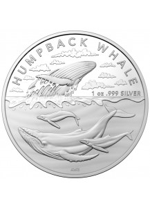 Australien 2023 Buckelwal - Antarktis Territorium Silber 1 oz 