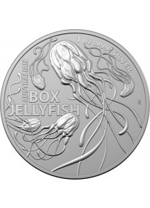 Australien 2023  BOX JELLYFISH  Australians most dangerous Silber 1 oz