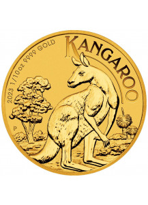 Australien 2023   Känguru  - Nugget  Gold 1/10 oz