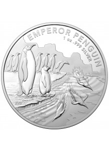 Australien 2023 Kaiserpinguin - Antarktis Territorium Silber 1 oz 