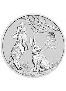 Australien 2023 Jahr des Hasen Lunar Serie III Silber 2 oz 