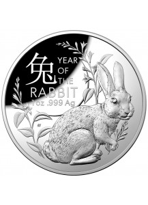 Australien 2023 RAM  Jahr des HASEN Lunar - Serie Silber 1 oz PP