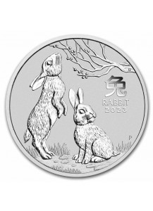 Australien 2023 Jahr des Hasen Lunar Serie III Silber 5 oz 