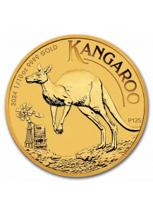 Australien 2024   Känguru  - Nugget  Gold 1/10 oz