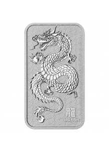 Australien 2024  Lunar Drache - Dragon    Silberbarren  1 oz