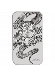 Australien 2025  DRAGON RECTANGLE - Drache Silbermünze - Münzbarren 1 oz
