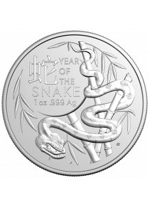 Australien 2025  RAM  Jahr der Schlange -  Lunar - Serie Silber 1 oz