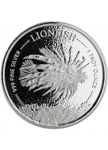 Barbados 2019  Lionfish - Feuerfisch - Löwenfisch Silber 1 oz