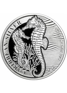 Barbados 2019  Seepferd  Seahorse   Silber 1 oz