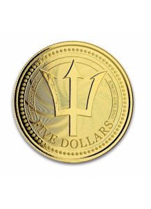 Barbados 2019  Trident   Gold 1 oz