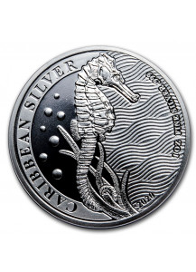 Barbados 2020 Seepferd - Seahorse   Silber 1 oz