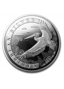 Barbados 2021 Karibischer Pelikan Silber 1 oz